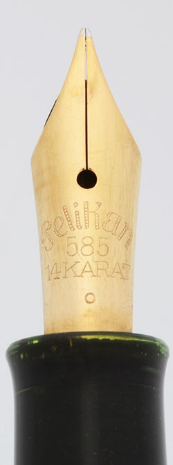 Pelikan 100N Fountain Pen (1940s/50s) - Grey, Fluted Cap Band and